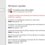 Actualizaciones de Windows.